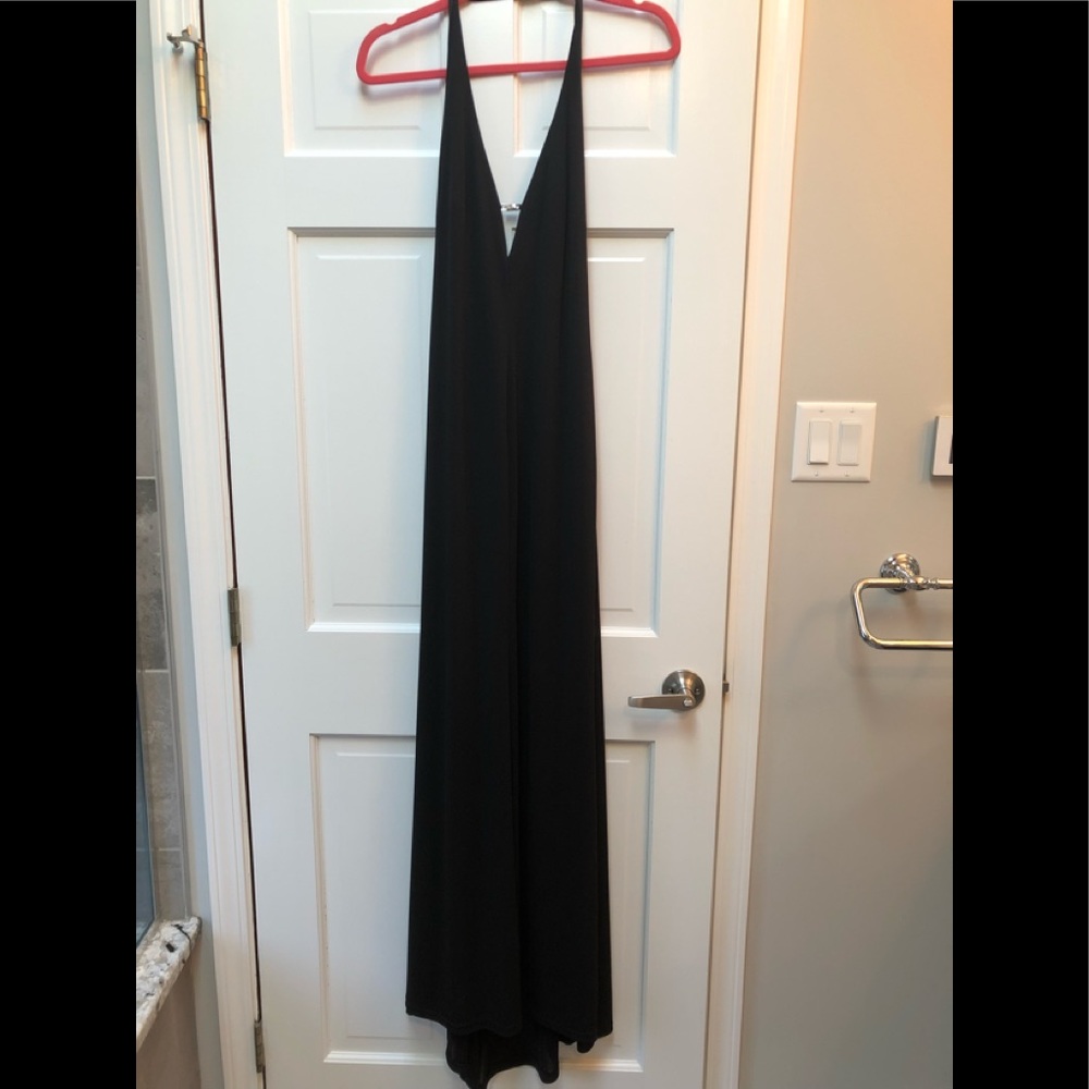 David Miester Black Halter Dress